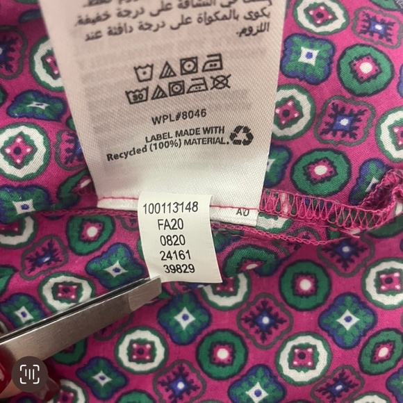 CHARTER CLUB Women's Boho 100% Cotton Tassel Tunic Pink/Berry Cool Top Size XL - Picture 16 of 16